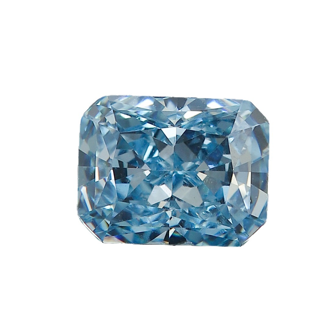 Sky Blue ice flower cut Zircon rectangular chamfered bare stone jewelry inlay manufacturer wholesale artificial cubic oxidized zircon Item Picture