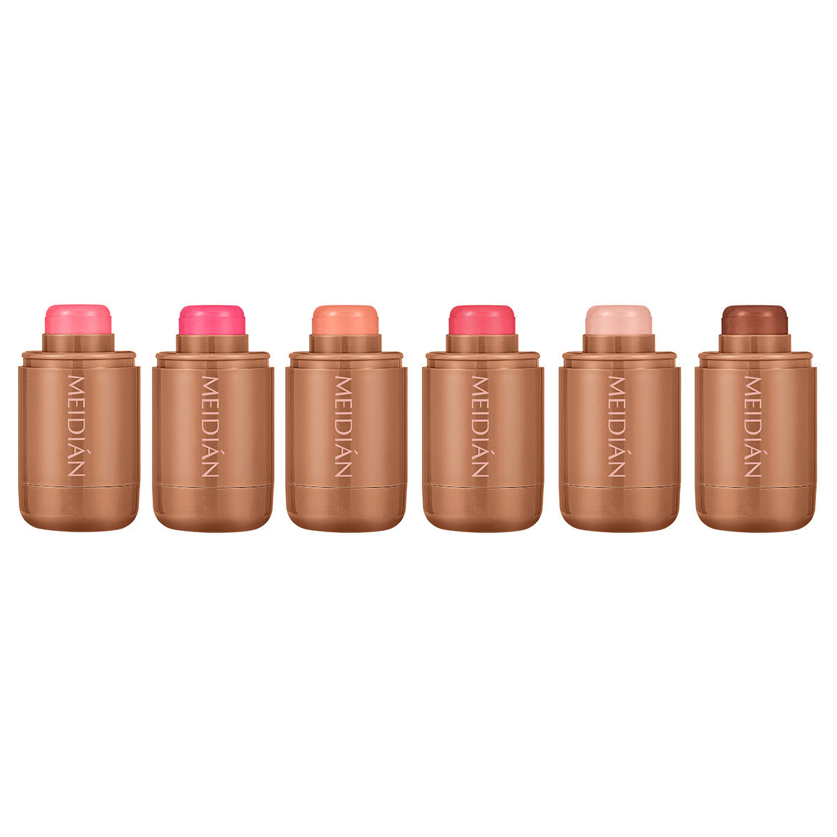 【跨境专供】魅点高光修容持久腮红棒单色哑光显白显气色腮红膏白底实物图