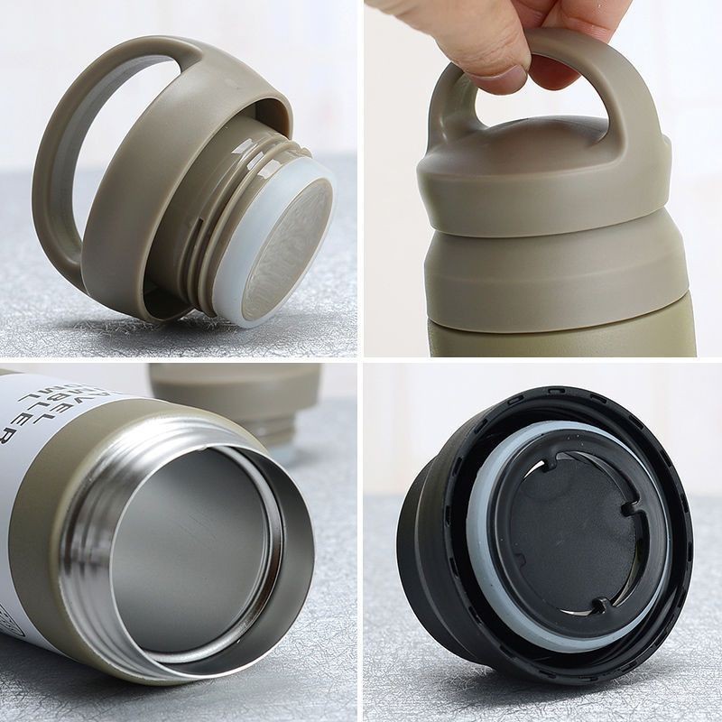 Amazon-exclusive 304 stainless steel Japanese Harajuku insulated cups, car-mounted handle cups, portable large-capacity water cups Specification image