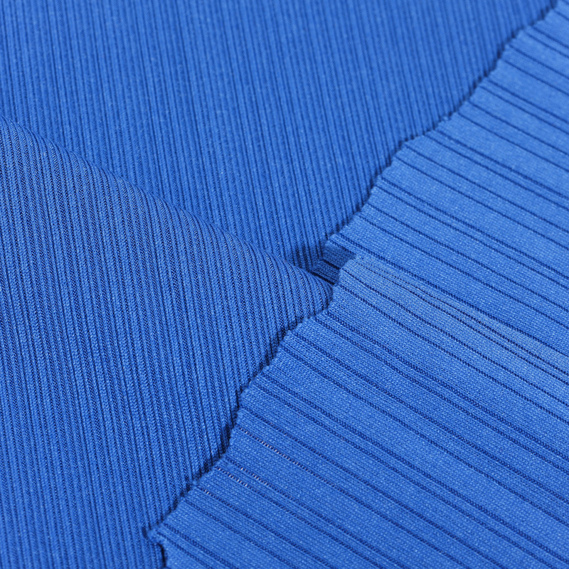 2023新款250g百褶条面料针织弹力布T恤背心裤装面料现货批发产品图