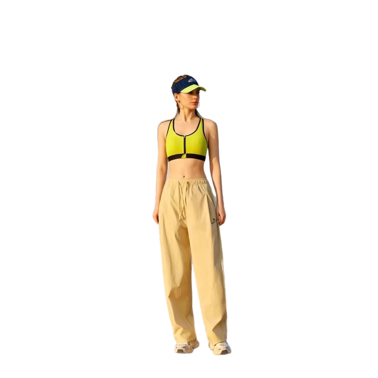 Frozen Yamamoto pants, casual sport pants, women's spring and summer straight-leg loose, cool sun protection pants, drape long pants 8035 Item Picture