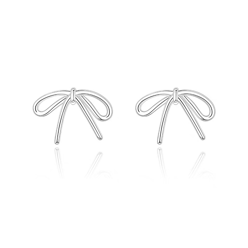 S925 Silver Ear Stud earrings for women's ear piercings, a new bestseller in 2025 with a niche design. The ear bone stud earrings exude a sense of high-end quality Item Picture