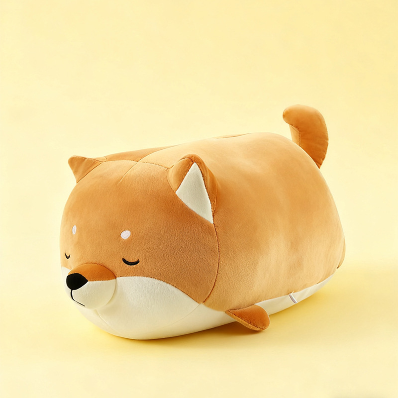 Shiba Inu dolls, birthday plush toys, girls' children's gifts, throw pillows, claw machines, cross-border wholesale details Picture