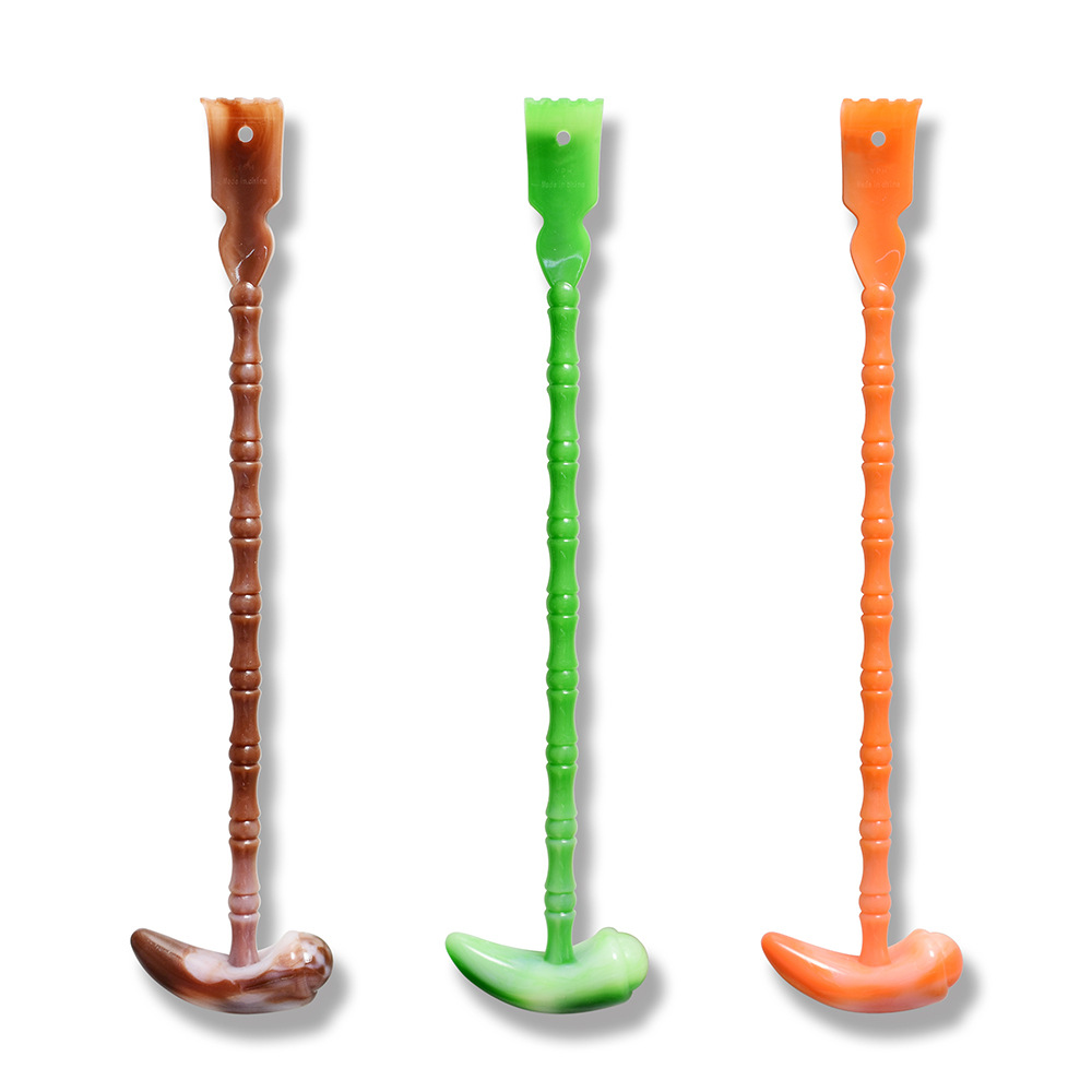 仿玉牛角按摩捶抓痒不求人肌肉经络敲打锤家用办公痒痒挠解压神器