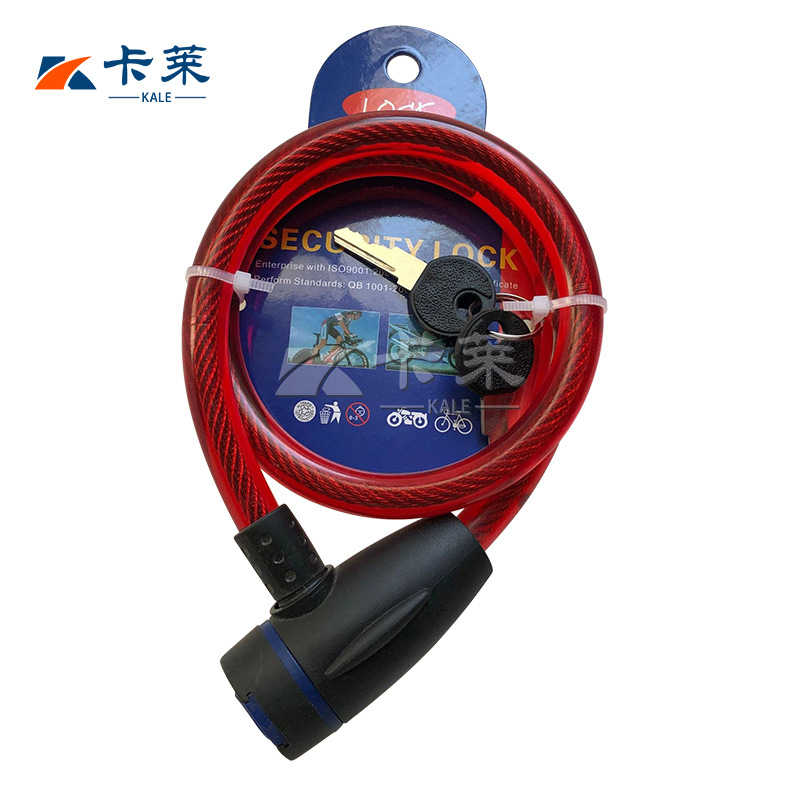 Bicycle lock, steel wire lock, road bike lock, steel cable rubber ring lock, portable bike lock, electric bike and bicycle anti-theft lock Specification image