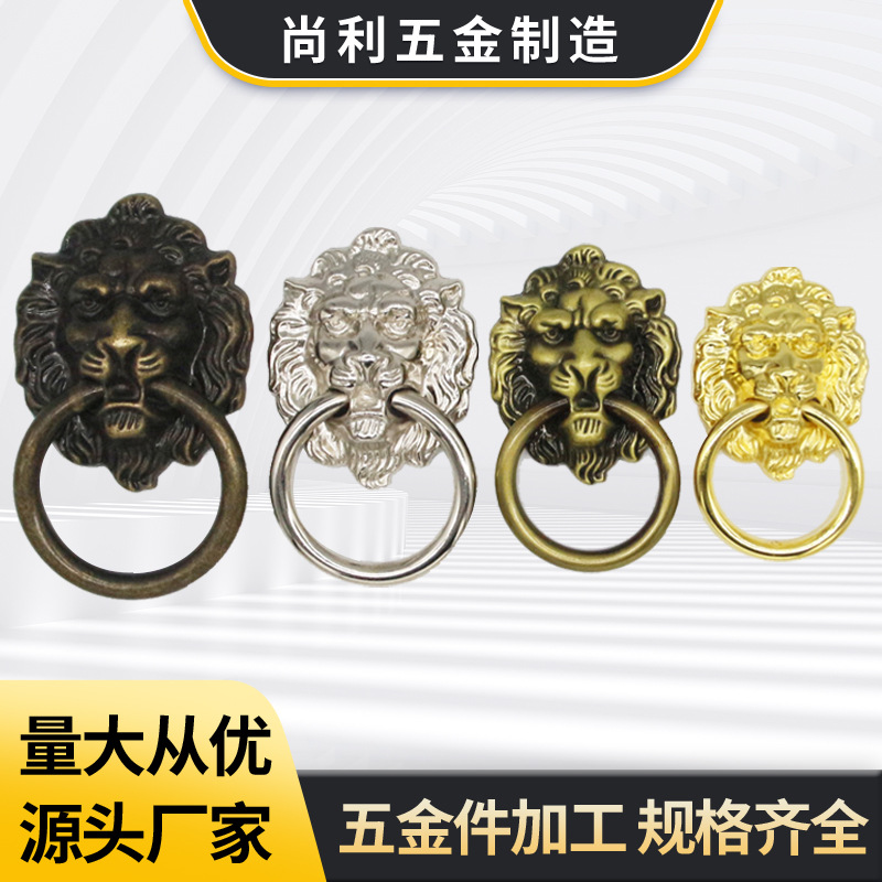 仿古拉丝狮子头家居拉手橱柜衣柜门拉手家装五金拉手