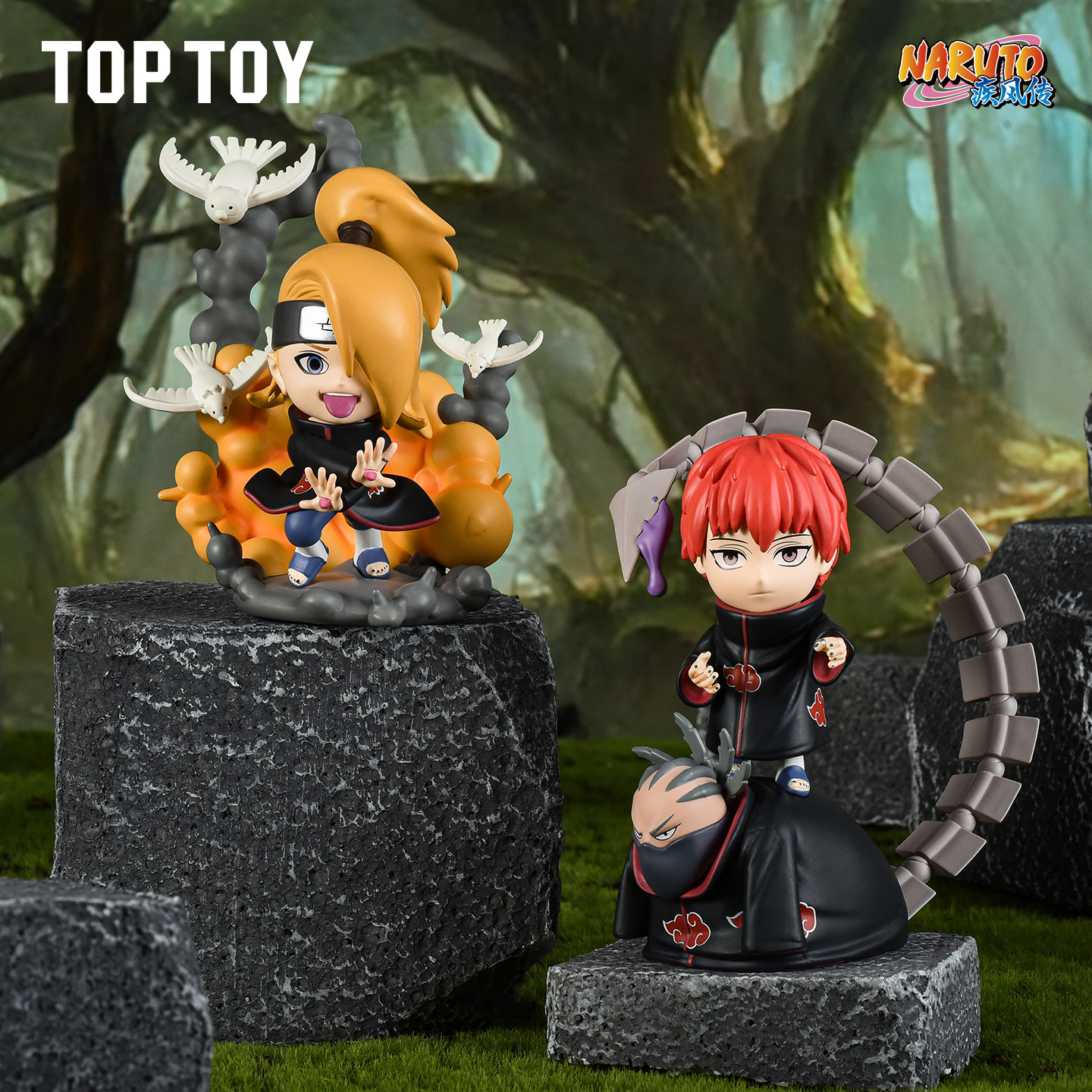 Authentic TOPTOY Naruto Akatsuki Blind Box desktop decoration birthday gift details Picture