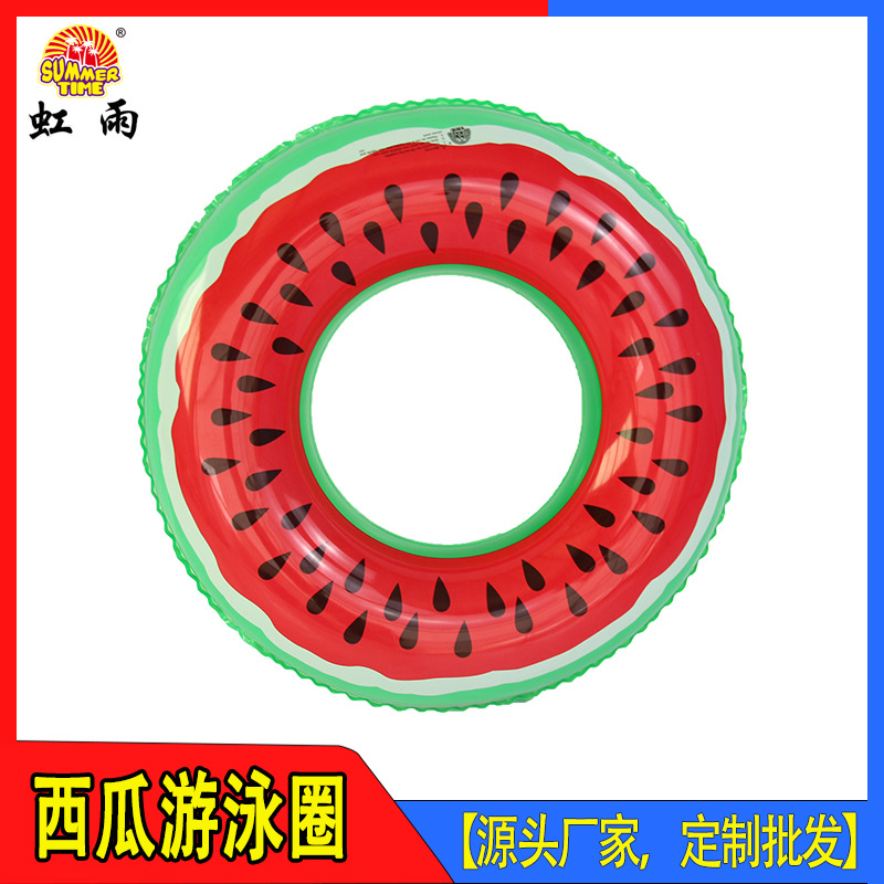 Summer's popular watermelon swimming ring, children's PVC armpit ring, fruit swimming ring, export watermelon swimming ring, thickened version