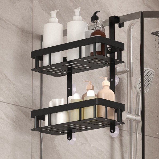لوازم حمامات متعددة الأغراض ذات خطافات محمولة على الظهر خلف باب الحمام Specification image