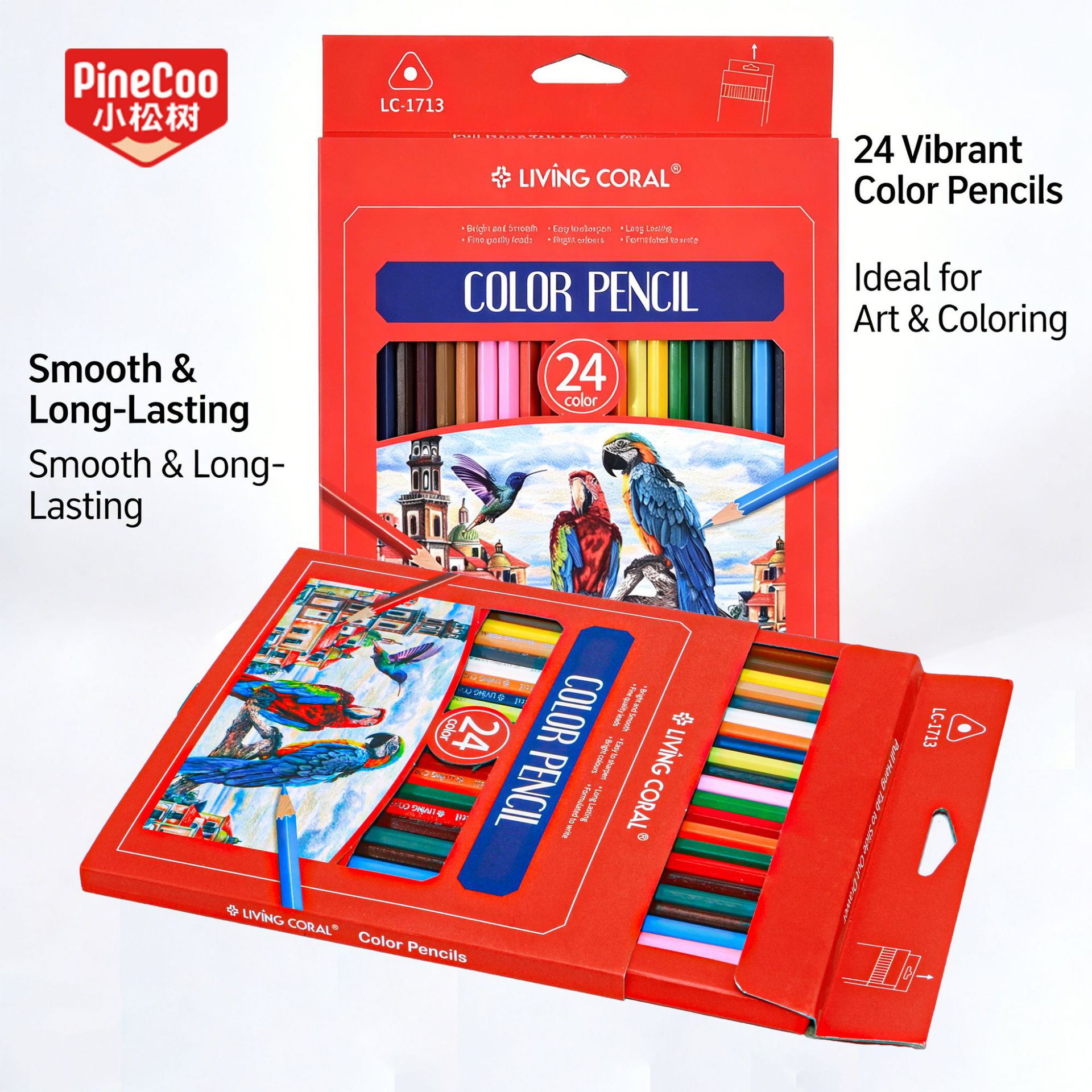 Wholesale of 12/24-color oil-based pencils for children and primary school students' art and painting with hexagonal rods from cross-border colored pencils Application Scenario