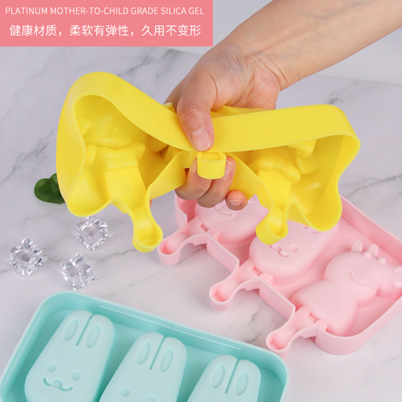 婴幼儿辅食模儿童雪糕模具食品级硅胶冰棒雪糕模细节图