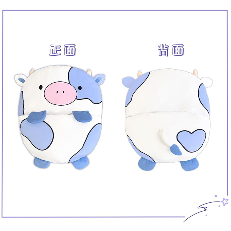 Children's sleeping bag, new plush PP cotton rabbit fur cartoon printed warm and anti-kick quilt, suitable for children both indoors and outdoors Specification image