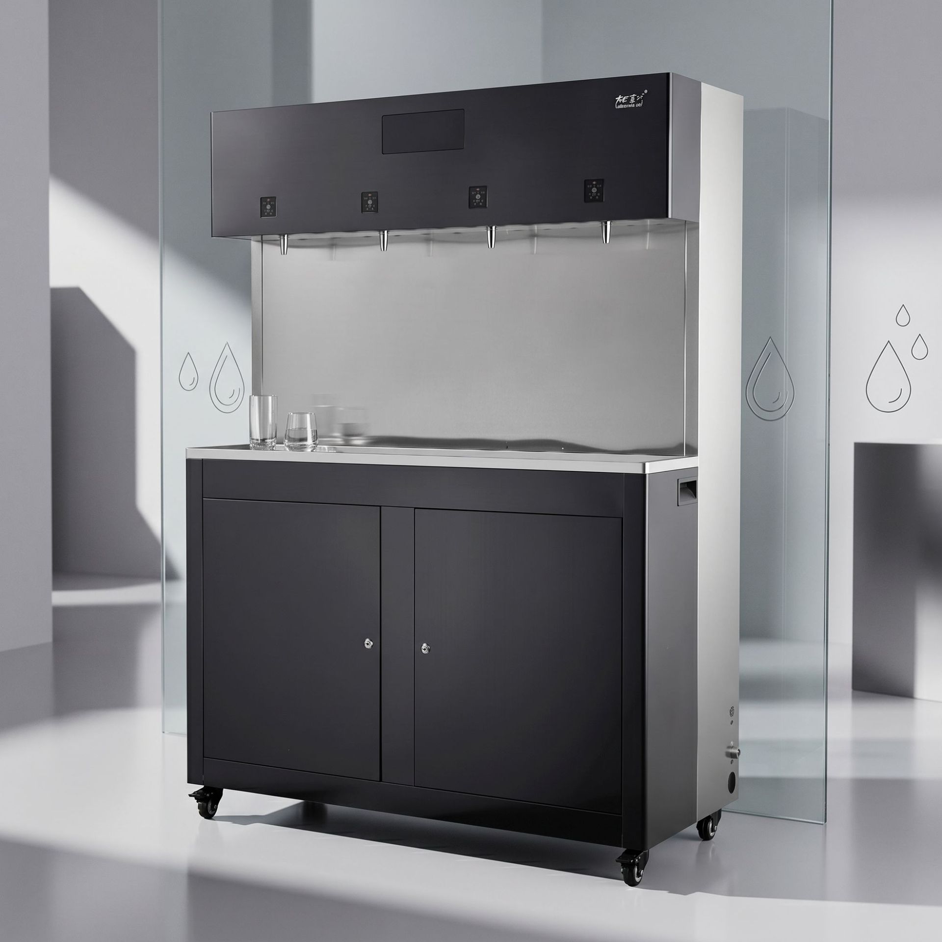 Commercial warm and energy-saving water dispensers, reverse osmosis water purifiers, heating direct drinking, large fully automatic water boilers and boiling water dispensers Application Scenario