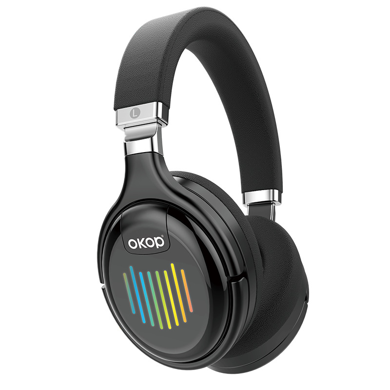 The H103 over-ear Bluetooth headphones are a cross-border bestseller with foldable RGB ambient lighting, active noise cancellation and dynamic driver speakers Item Picture
