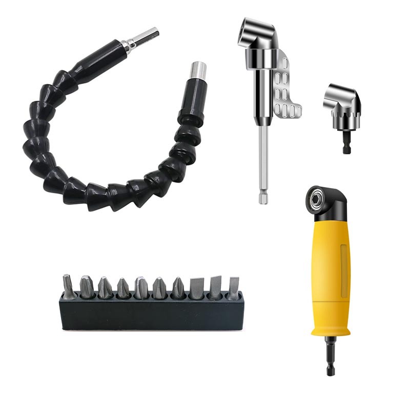 Electric screwdriver corner wrench, black universal flexible shaft extension rod, electric drill turning tool, multi-functional screwdriver bit, screwdriver bit Item Picture