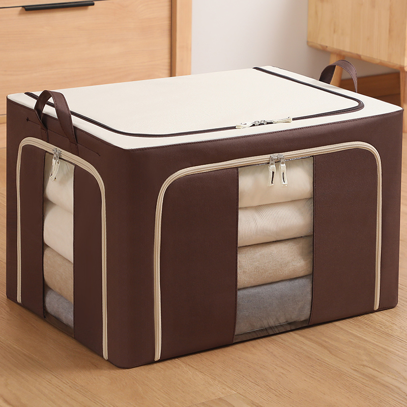 Organizer storage box, large-capacity, extra-large transparent storage box, home wardrobe, clothes, children's toy storage box