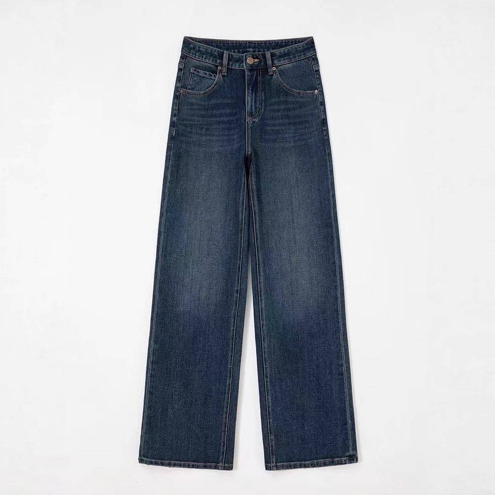 【KZ9307】162身高以下女士直筒牛仔裤长裤微弹