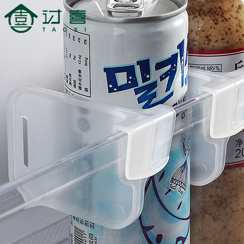 Refrigerator partition, household storage and organization partition, snap-on adjustable refrigerator partition, multi-functional partition Application Scenario