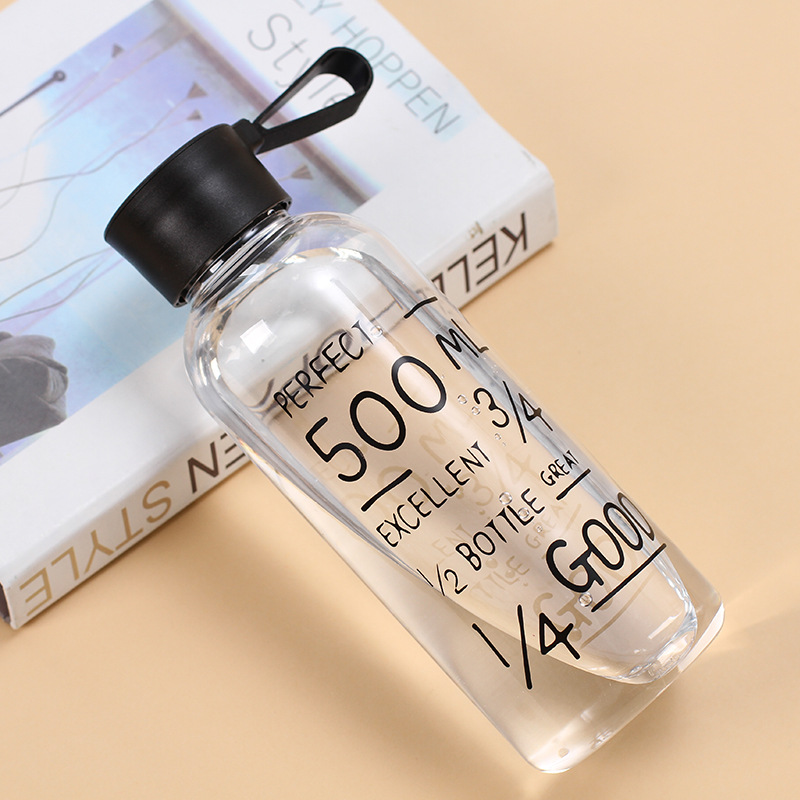 新款塑料马克杯广告玻璃杯潮流创意杯子礼品水杯简约风定制logo