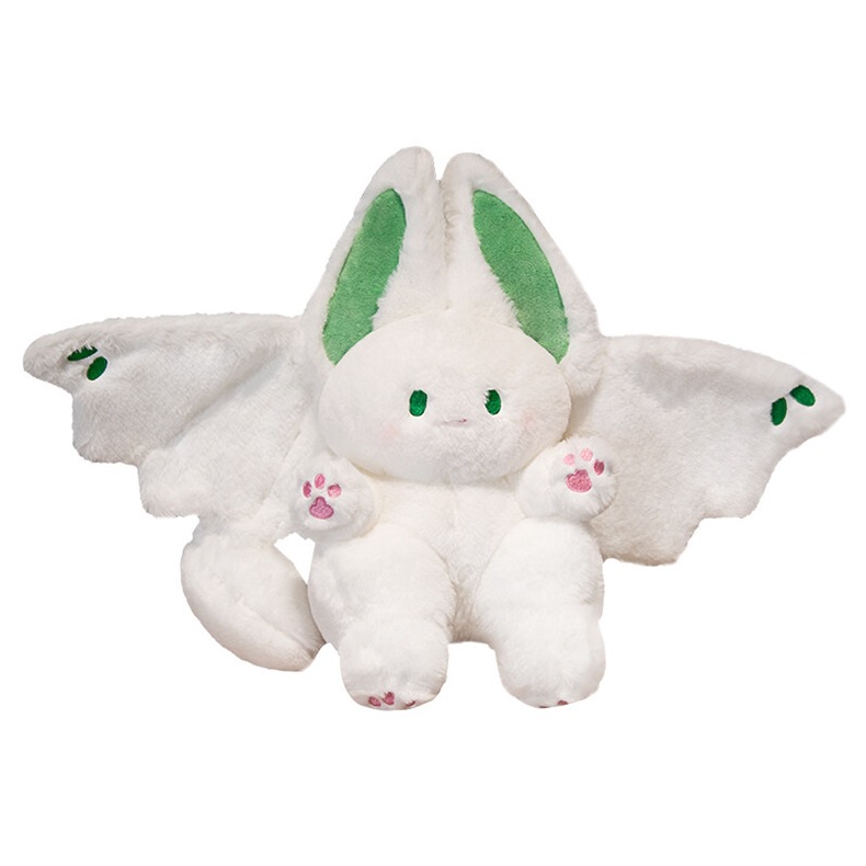 Murciélago conejo muñeca dormir conejo blanco juguete de peluche boneca cojín regalo de cumpleaños niñas al por mayor Item Picture