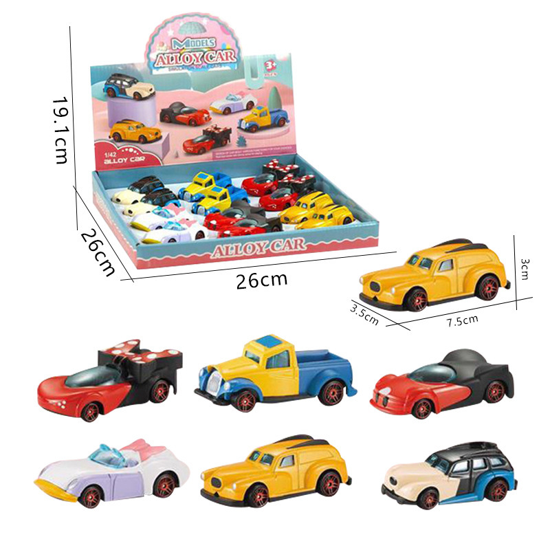 Children's alloy car simulation toy car, car model, rebound car, alloy car, wholesale at a stall, cars, Yiwu Application Scenario