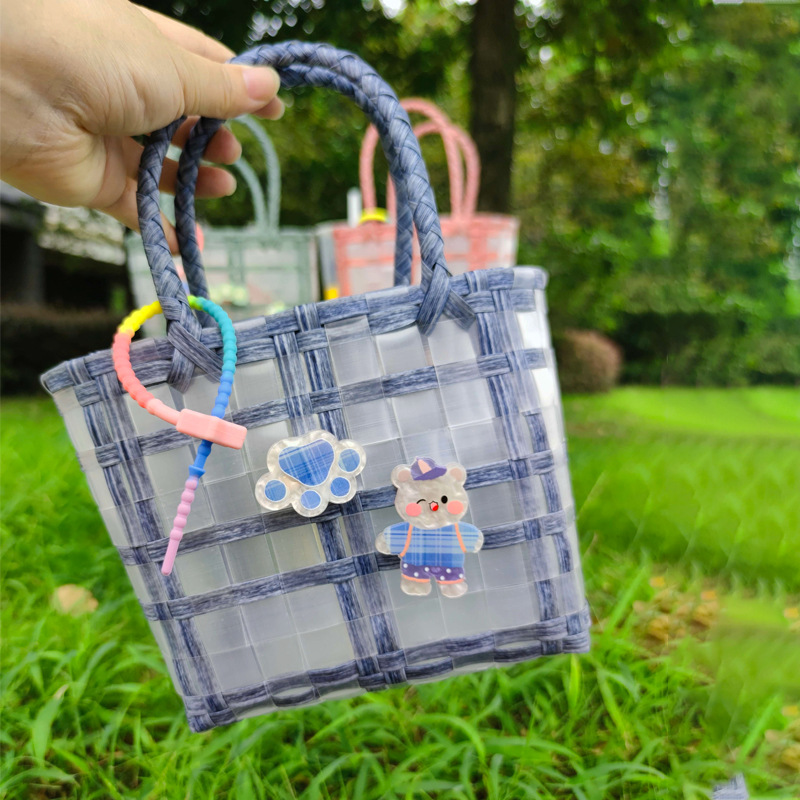 Niños pequeños bolsos nueva mujer 2025 mini portátil cestas de cocina lindas bolsas tejidas a mano mano de la playa Application Scenario