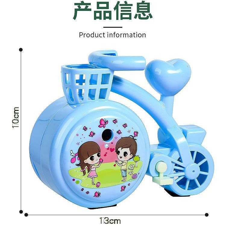 Rafael, automatic pencil feed, student pencil sharpener, rotary pencil sharpener, hand-cranked pencil sharpener, bicycle Application Scenario