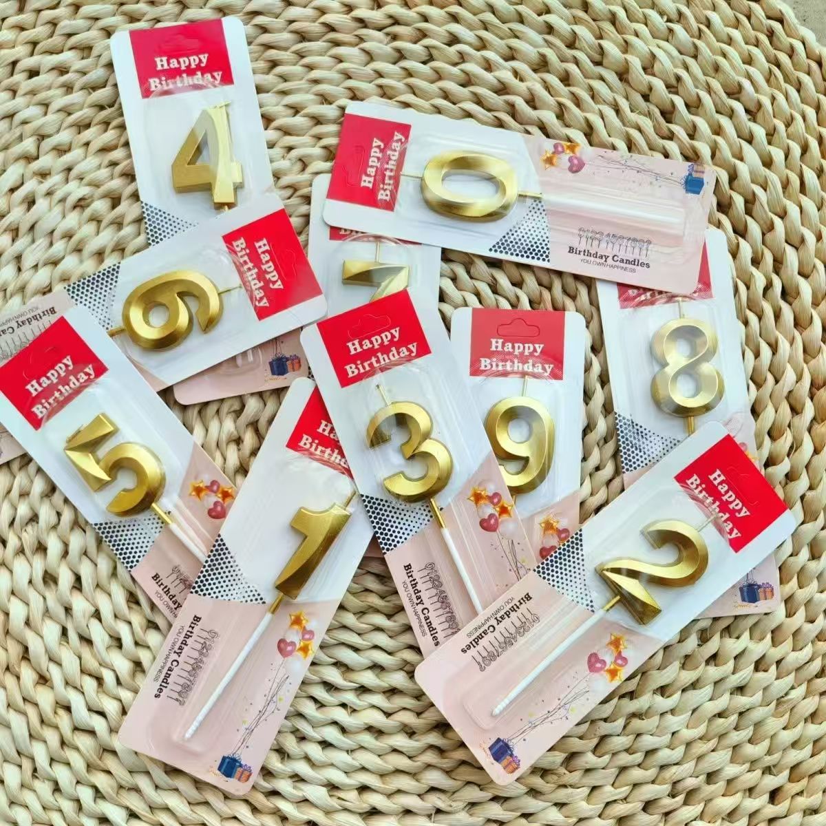 歌剧院数字生日蜡烛 INS网红创意浪漫派对金银色蜡烛周岁蛋糕装饰