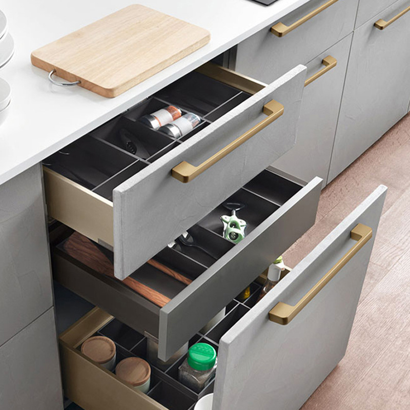 Golden handle, cabinet and wardrobe, aluminum alloy handle, Nordic solid and simple drawer, shoe cabinet, door handle, hardware single hole Application Scenario