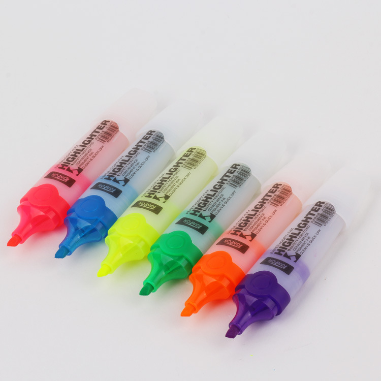 Tianfeng 2250 white shell highlighter, a flat highlighter for export Specification image