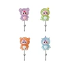 Cross-border luminous resin cartoon cute strong adhesive key wall-mounted wall hanger hook traceless towel adhesive hook Item Picture