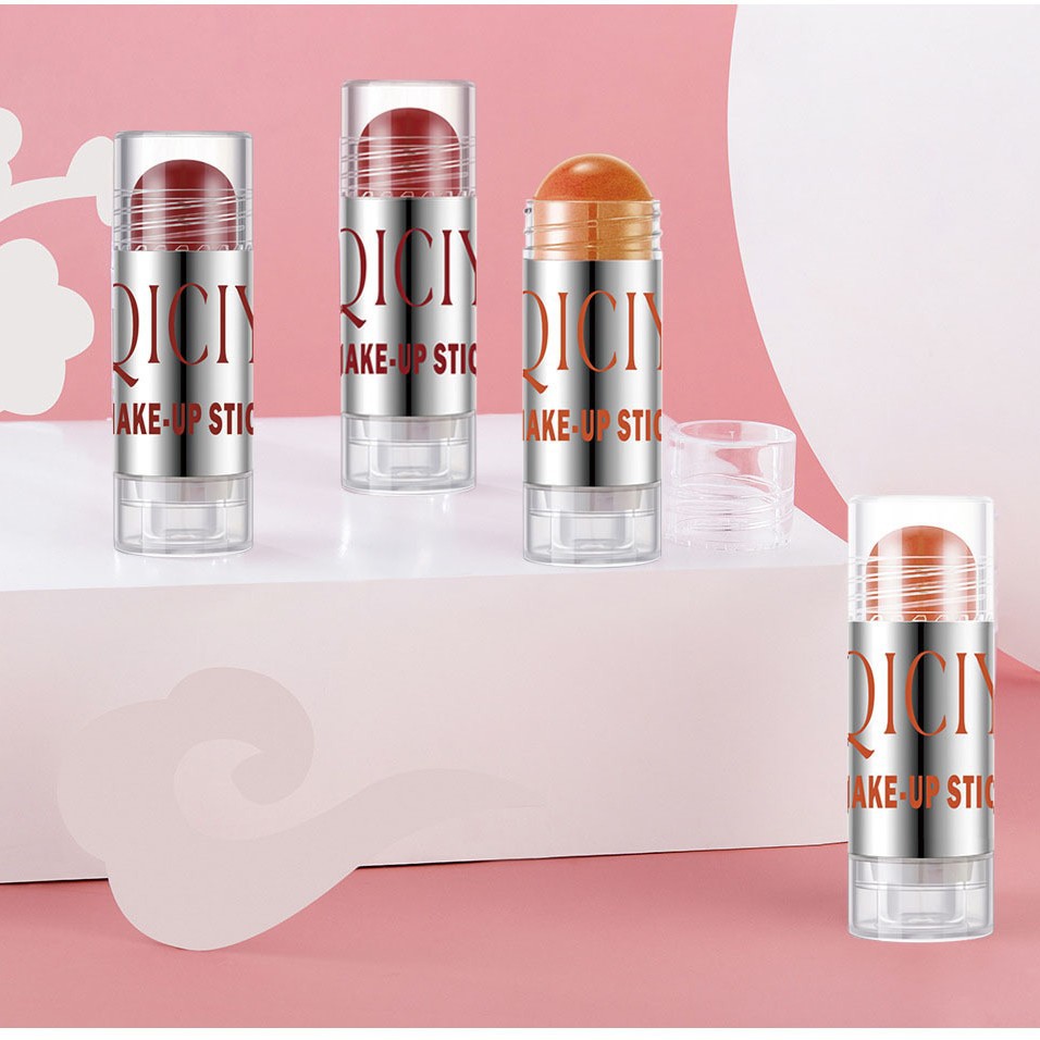 【 Cross-border Exclusive 】QICIY Blush Sticks for Natural nude Makeup, Contouring, brightening and Complexion Enhancement, Solid Blush Sticks wholesale Application Scenario