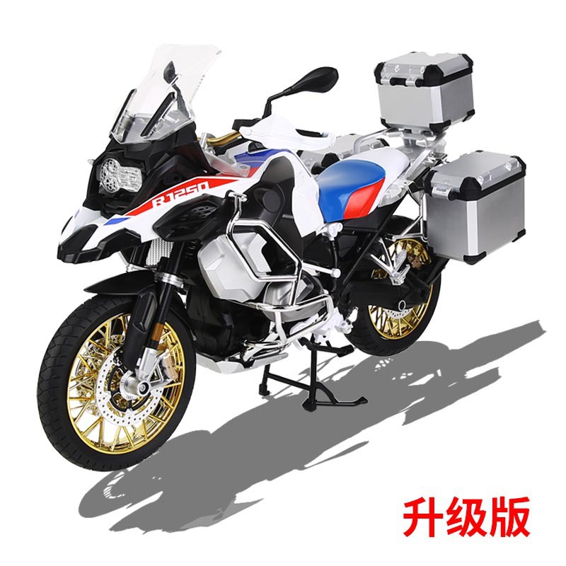 （盒装）仿真1比6水鸟R1250合金摩托车模型摆件玩具收藏代发白底实物图