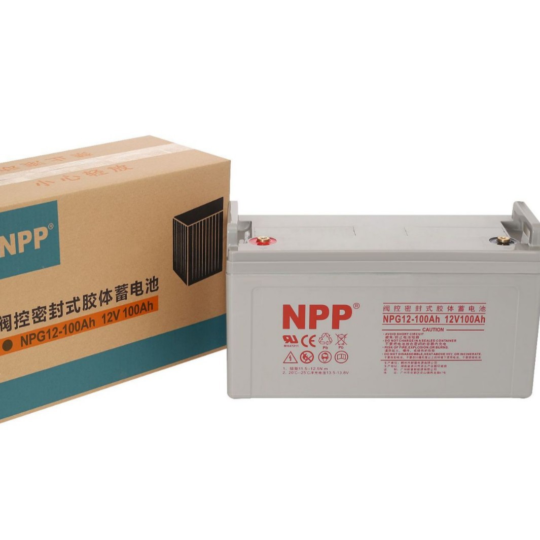 NPP battery 100AH gel battery solar cell UPS battery energy storage maintenance-free battery details Picture