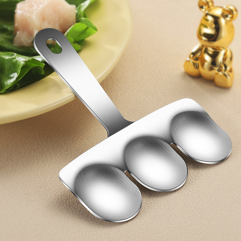 304 stainless steel meatball maker, a household tool for making fish balls, shrimp paste molds, rice balls and meat fillings, a perfect scooping tool Specification image