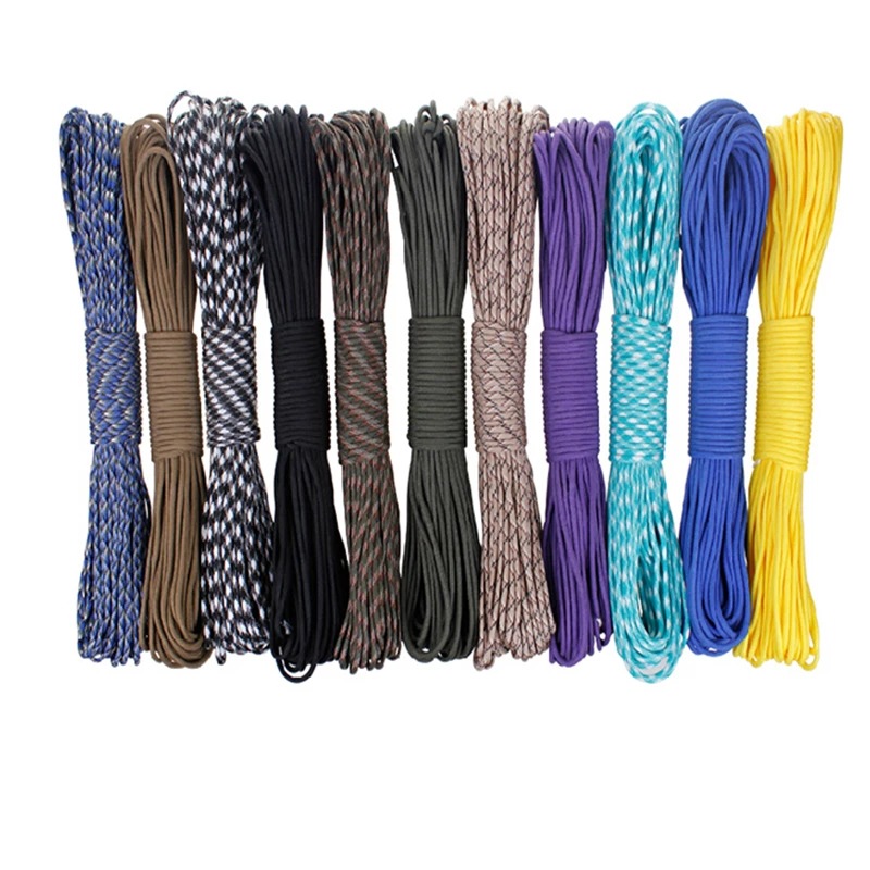 7-core 4mm parachute rope, outdoor multi-functional mountaineering paratrooper traction rope, escape and rescue equipment, safety rope, 31-meter parachute rope Specification image