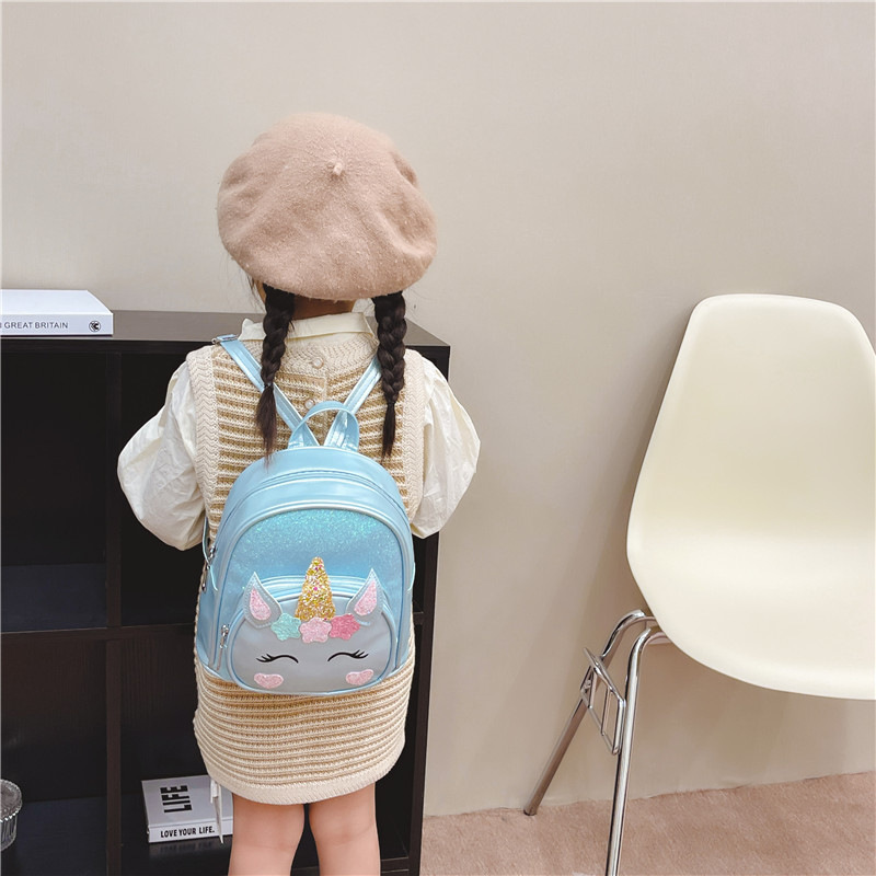 New children and students' casual backpack, cartoon cute little horse lightweight backpack, girls' kindergarten schoolbag Specification image