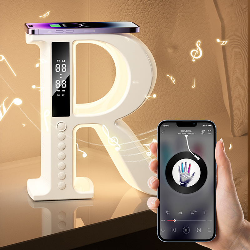 Transfronteriza inalámbrico bluetooth fabricante de sonido luz de atmósfera oficina hogar reloj reloj reloj multifuncional altavoz inteligente bluetooth Specification image