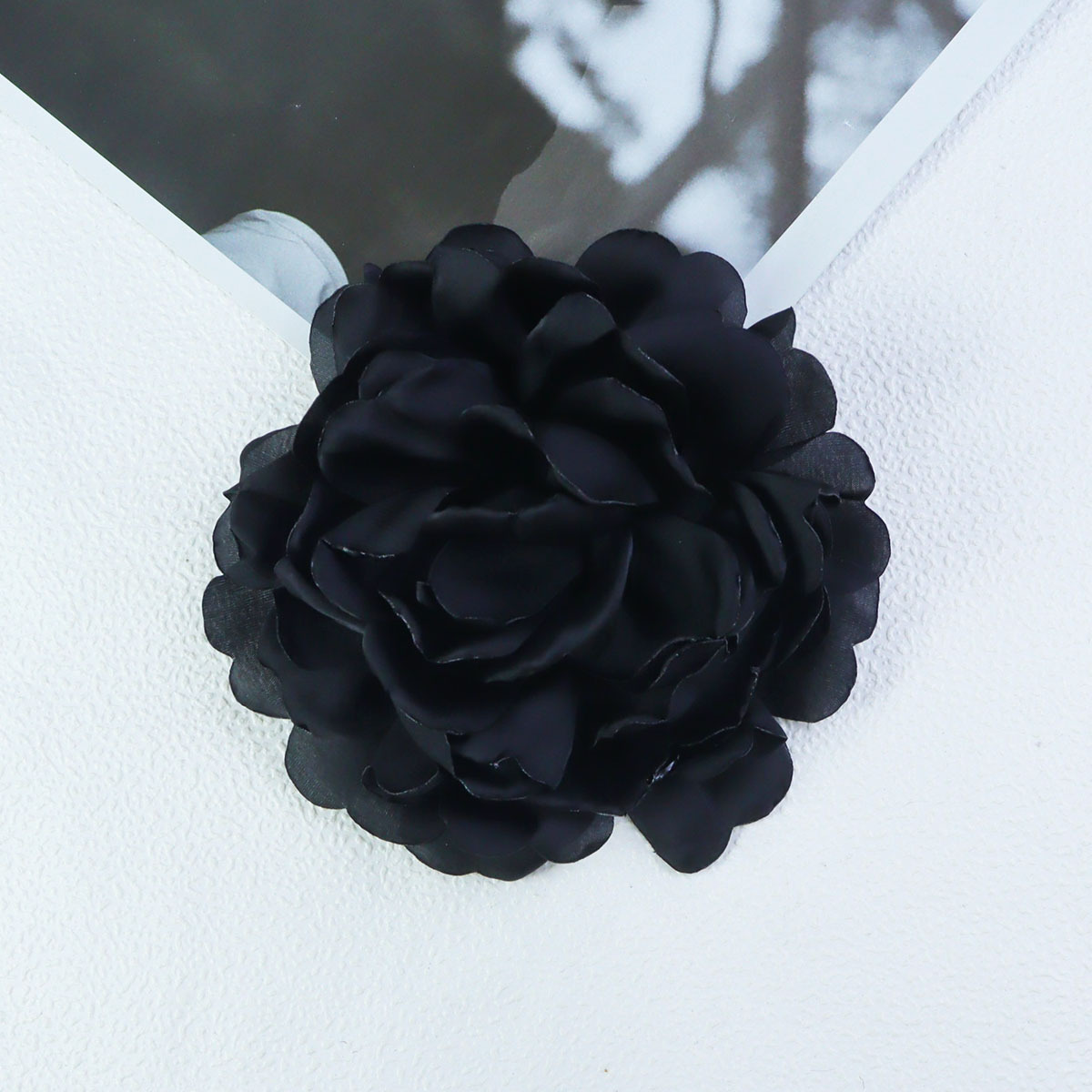 14cm缎面爱心花瓣手工diy发饰头饰配件辅料玫瑰花多层花瓣设计详情图4