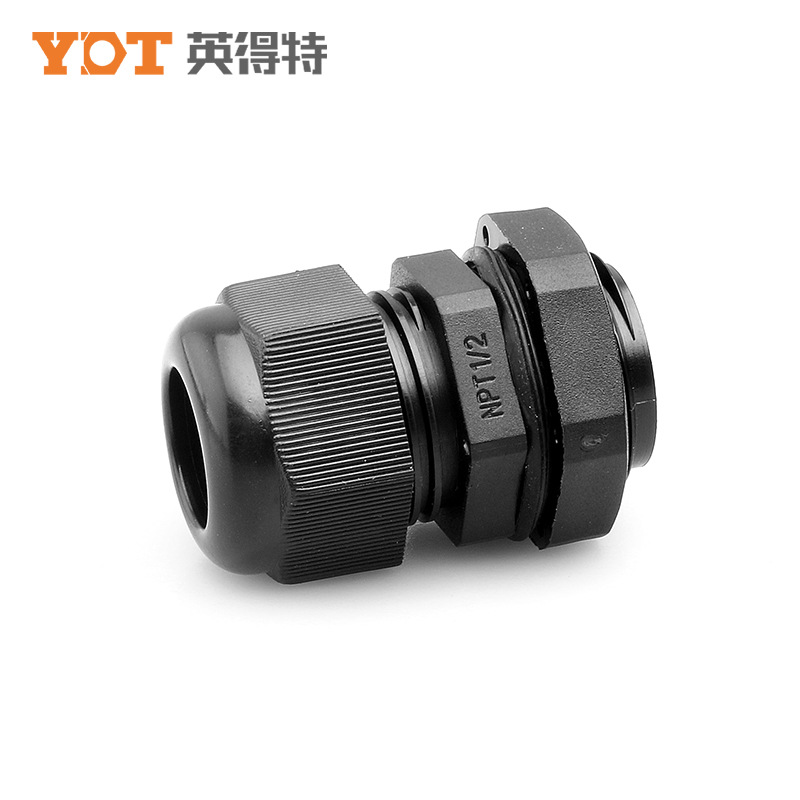 Indete NPT American-made nylon waterproof gran head, nylon flame-retardant waterproof joint, plastic non-removable protective head Application Scenario