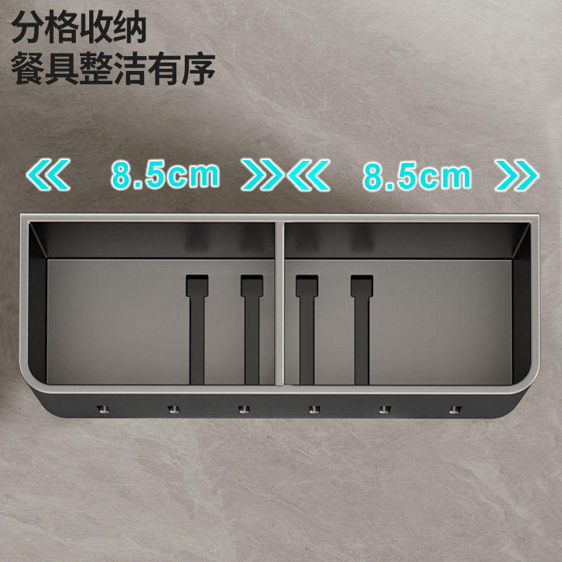 Light luxury kitchenware seasoning rack, carbon steel wall-mounted organization rack without drilling, multi-functional kitchen storage and shelving rack Application Scenario