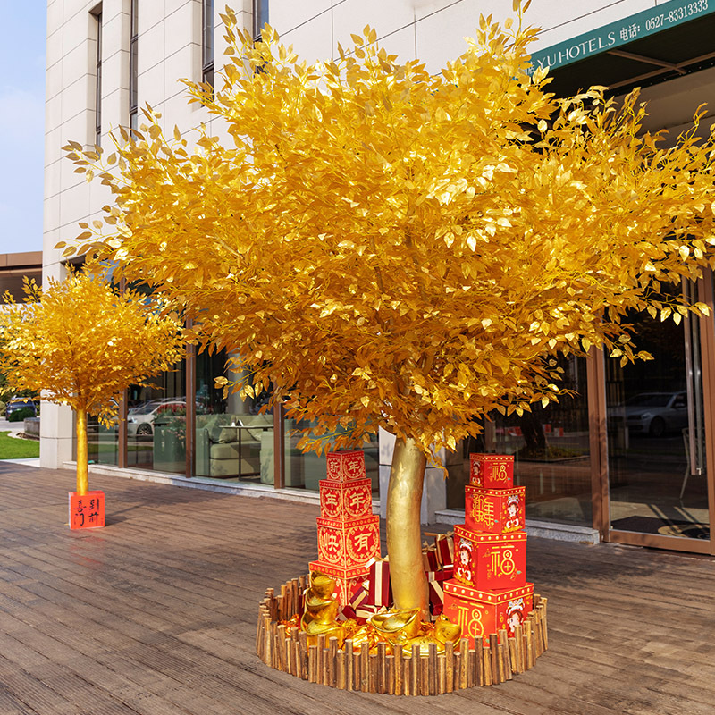 招财树摆件实物图