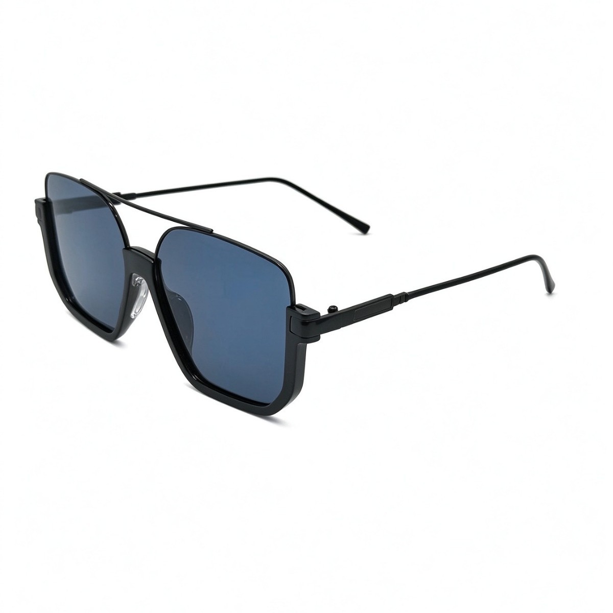 2026 New double-beam large-frame square sunglasses, unisex driving sunglasses, trendy and fashionable UV protection glasses Specification image