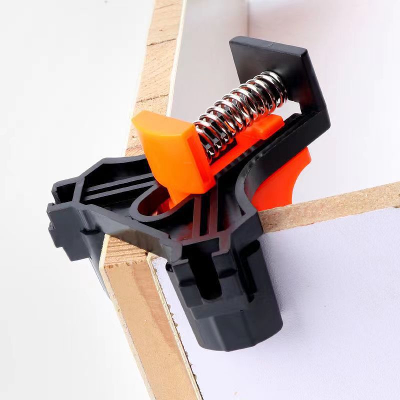 Woodworking right-angle clamps for photo frames, picture frames, household drilling and installation devices, 90-degree quick clamps for glass right-angle clamps Application Scenario