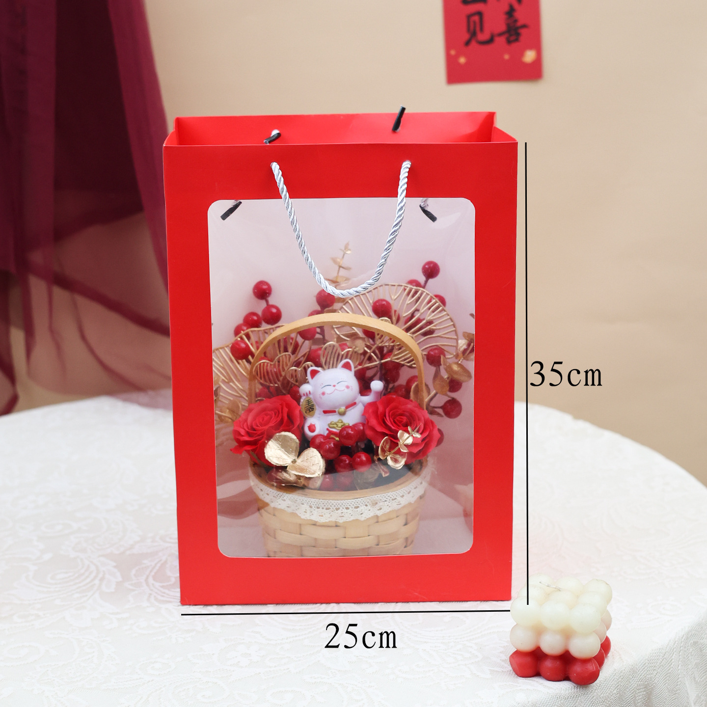 钩织/毛线/毛线花/毛线花束/手工钩织细节图