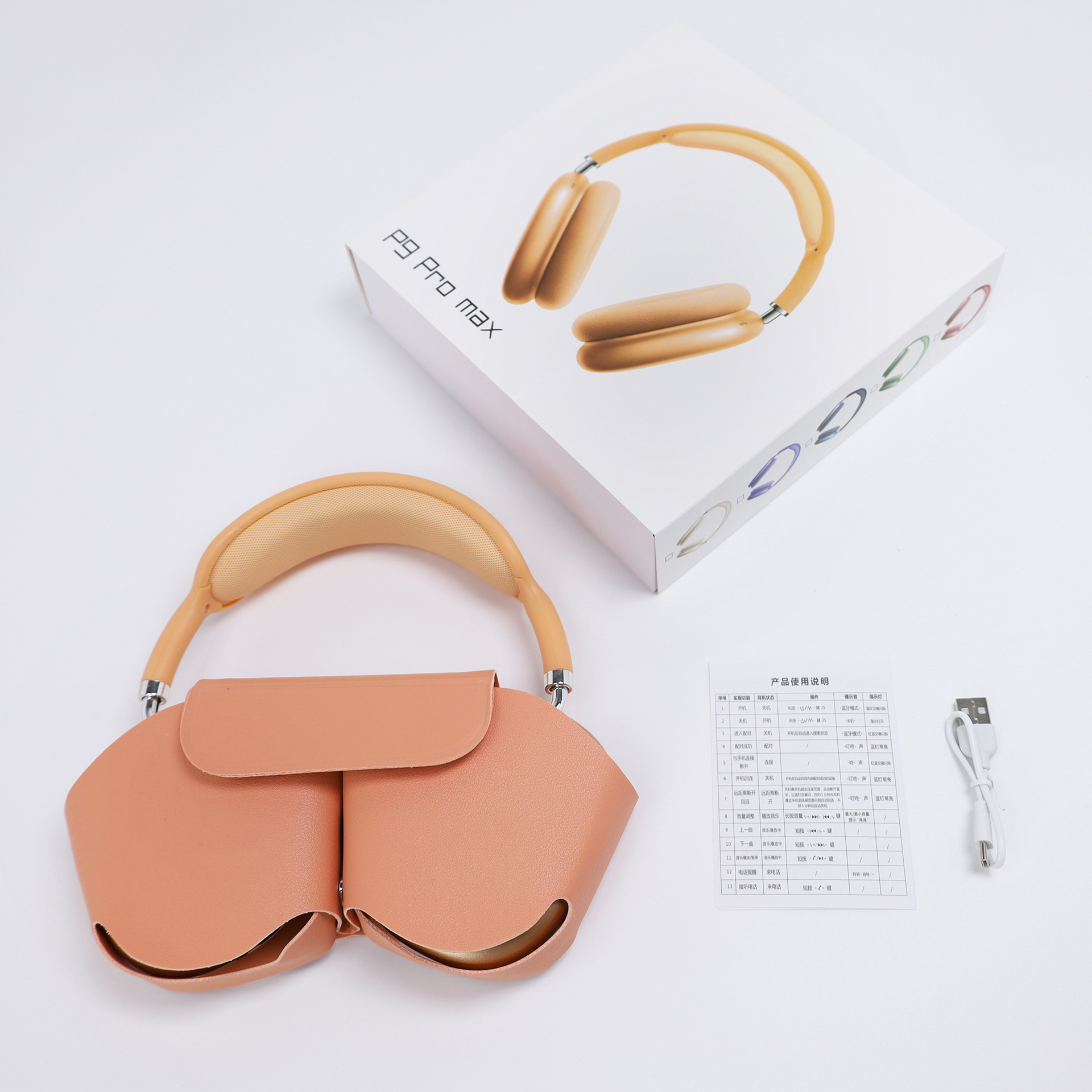 Wireless over-ear Bluetooth headphones 2026 new model, long battery life, no pain for long wear, manufacturer's stock details Picture