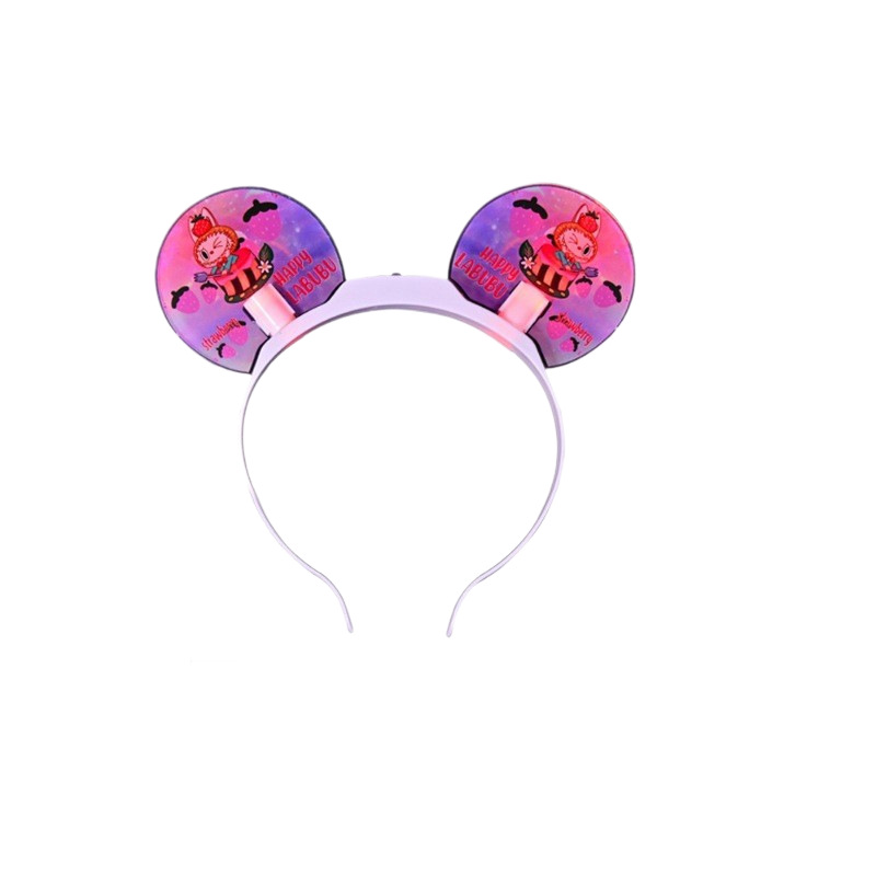 Cute cartoon Kulomi hair band, super adorable children's hair-pressing headband, sweet and versatile three-dimensional ear bow hair clip Item Picture