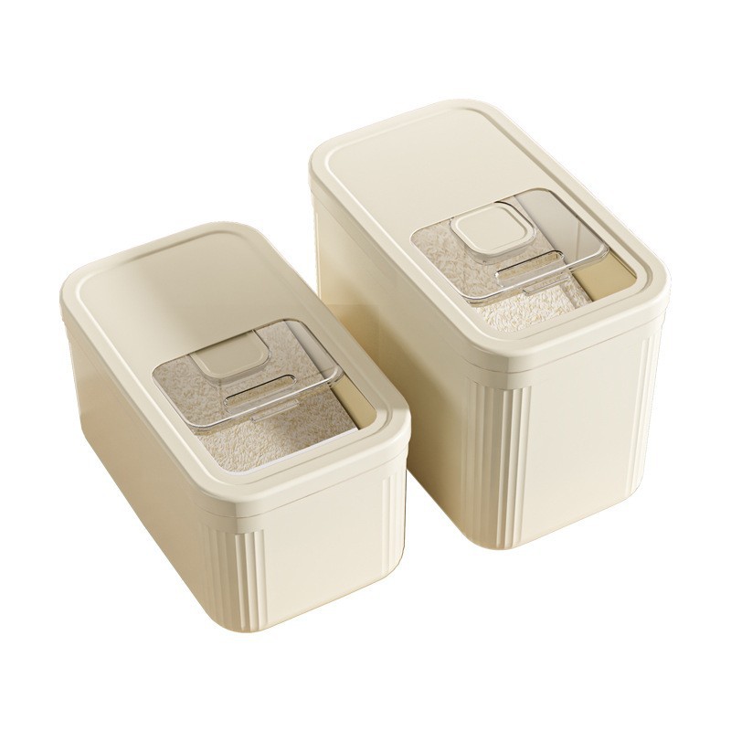 New household insect-proof and moisture-proof sealed grain storage bucket, face bucket, rice box, five-grain and miscellaneous grain storage box, transparent rice VAT Item Picture
