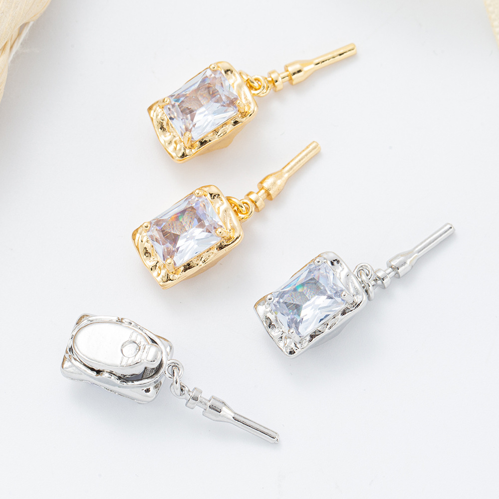 Copper-plated real gold necklace, ingot clasp, diy pearl bracelet, end clasp, clip clasp, plug clasp, connecting clasp accessories Application Scenario