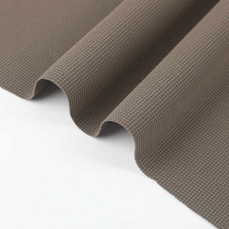 In-stock popular checkered fabric, knitted high-elasticity fabric, spring and summer sportswear fabric, men's and women's suit fabric Application Scenario